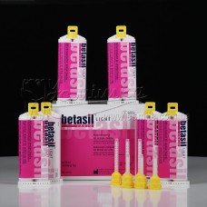 Відбитковий матеріал betasil ®VARIO LIGHT,6х50мл картриджів +36 насадок для змішування жовтих.Muller-Omicron Dental Німеччина